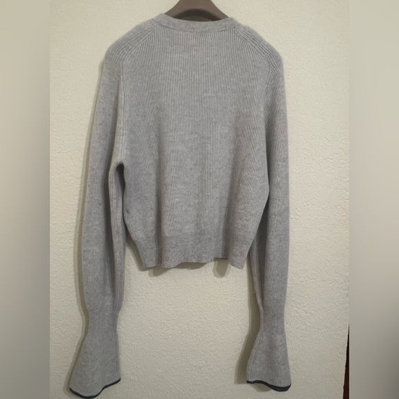 NWT Brunello Cucinelli 100% Cashmere Rib Bell Monili Cuff Made Italy Size M - Picture 2 of 11